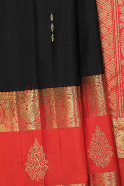 Image of Kanchi Silk Black Saree