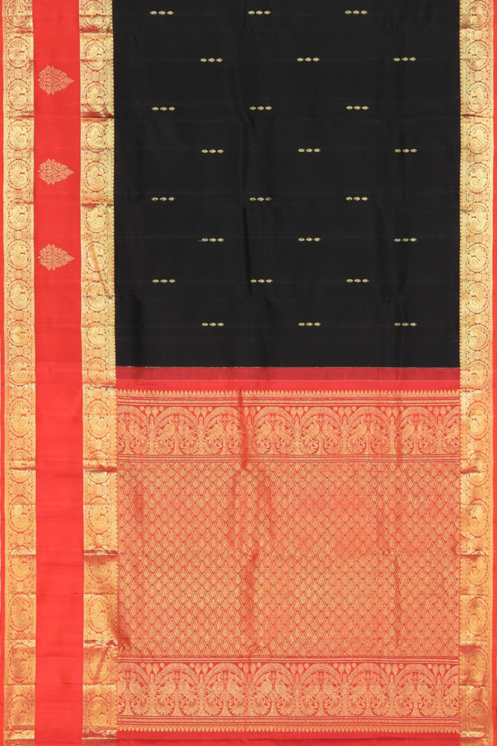 Kanchi Silk Black Saree