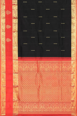 Image of Kanchi Silk Black Saree