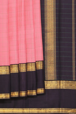 Collection of Arani Silk Pink Saree in a gallery layout