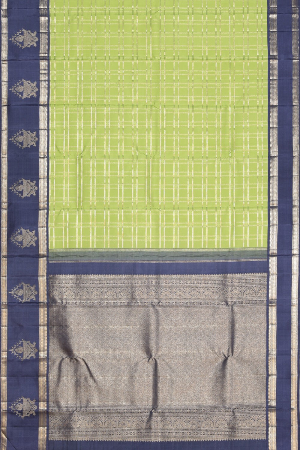 Arani Silk Mint-Green Saree