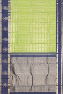 Image of Arani Silk Mint-Green Saree