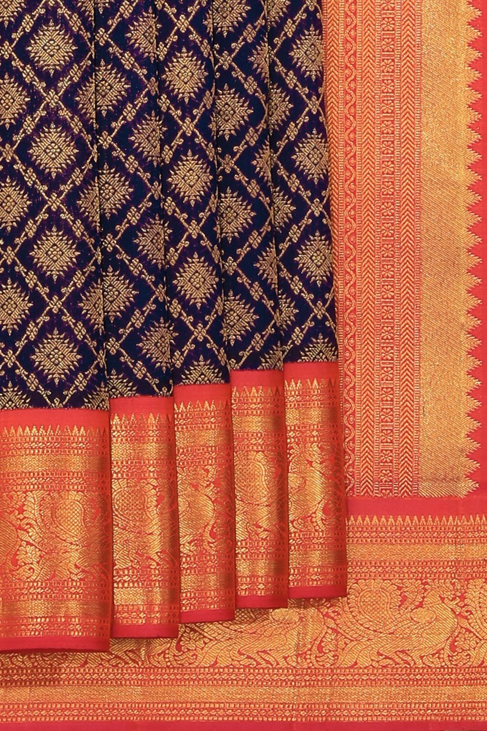 Kanchipattu Brocade Violet Saree