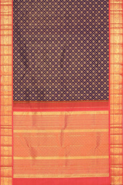 Image of Kanchipattu Brocade Violet Saree