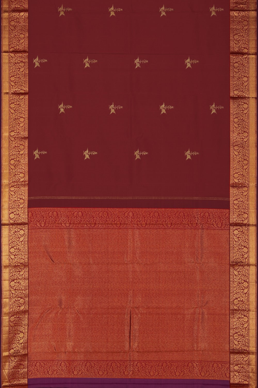 Image of Arani Silk Red Saree