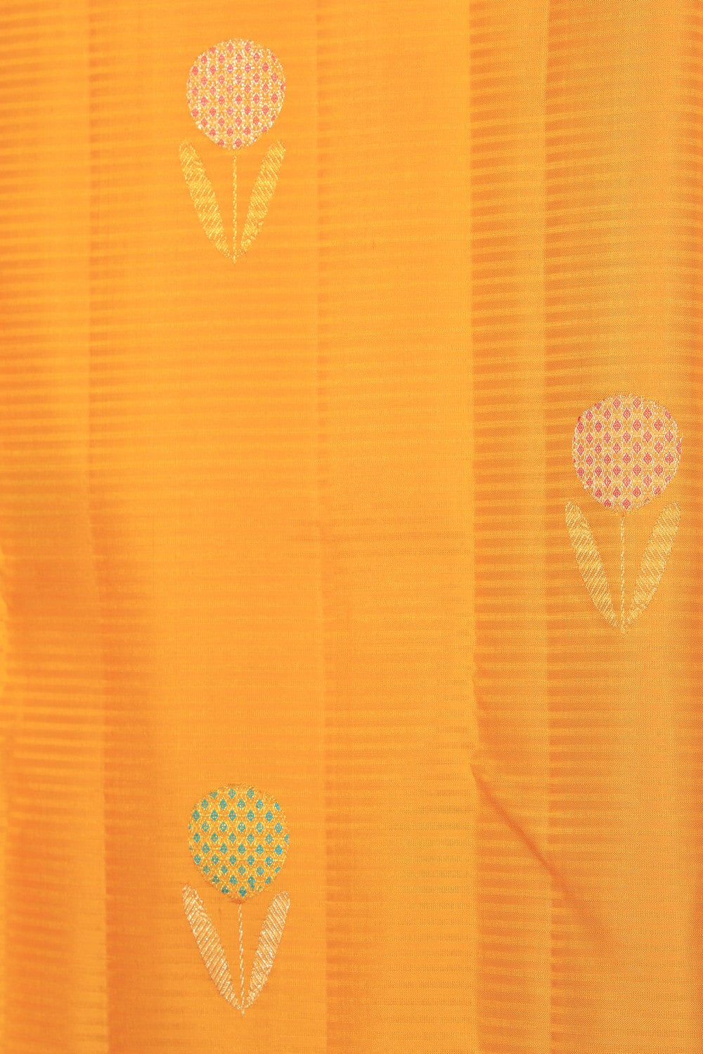 Collection of Arani Silk Yellow Saree in a gallery layout