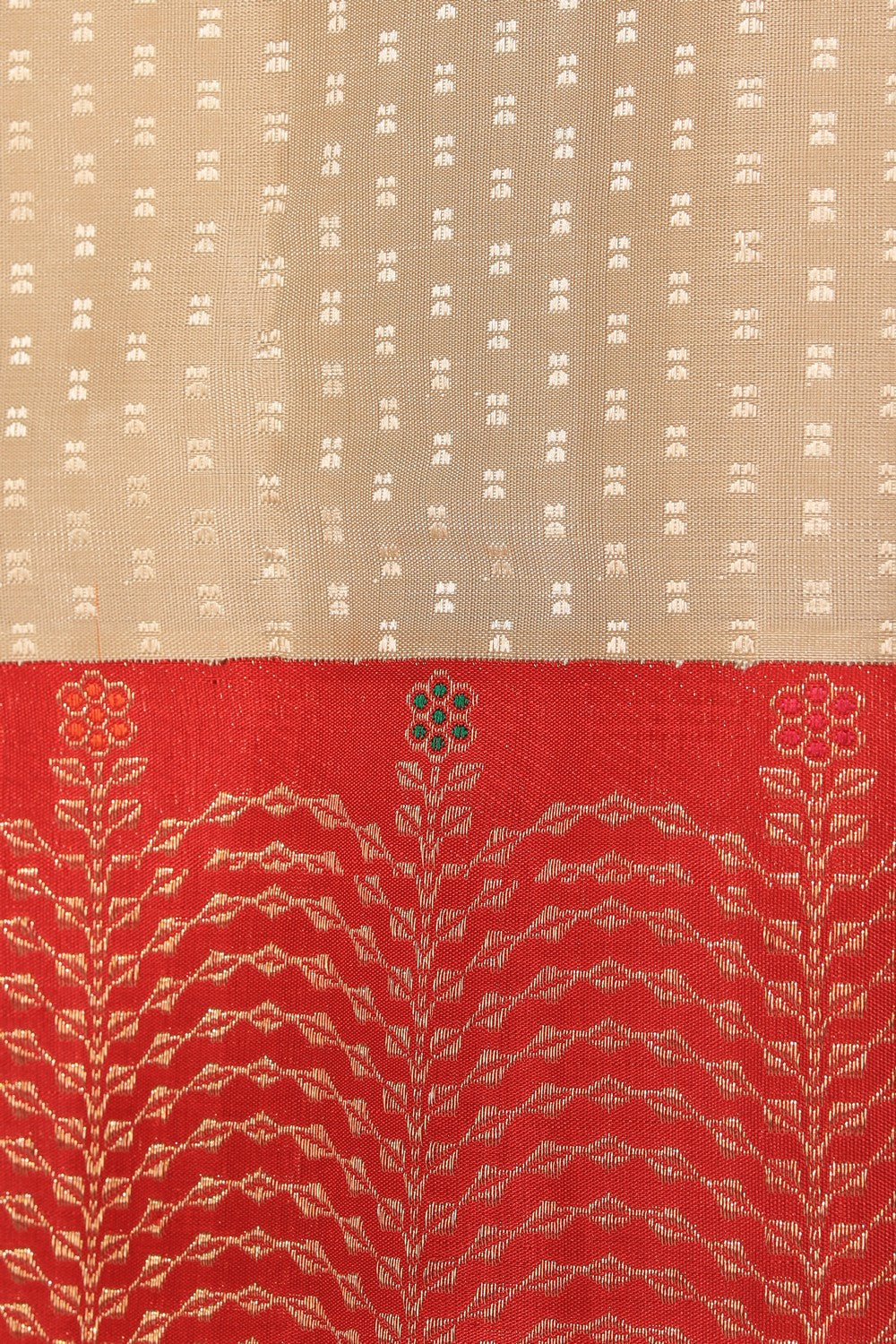 Image of Arani Silk Off-White Saree