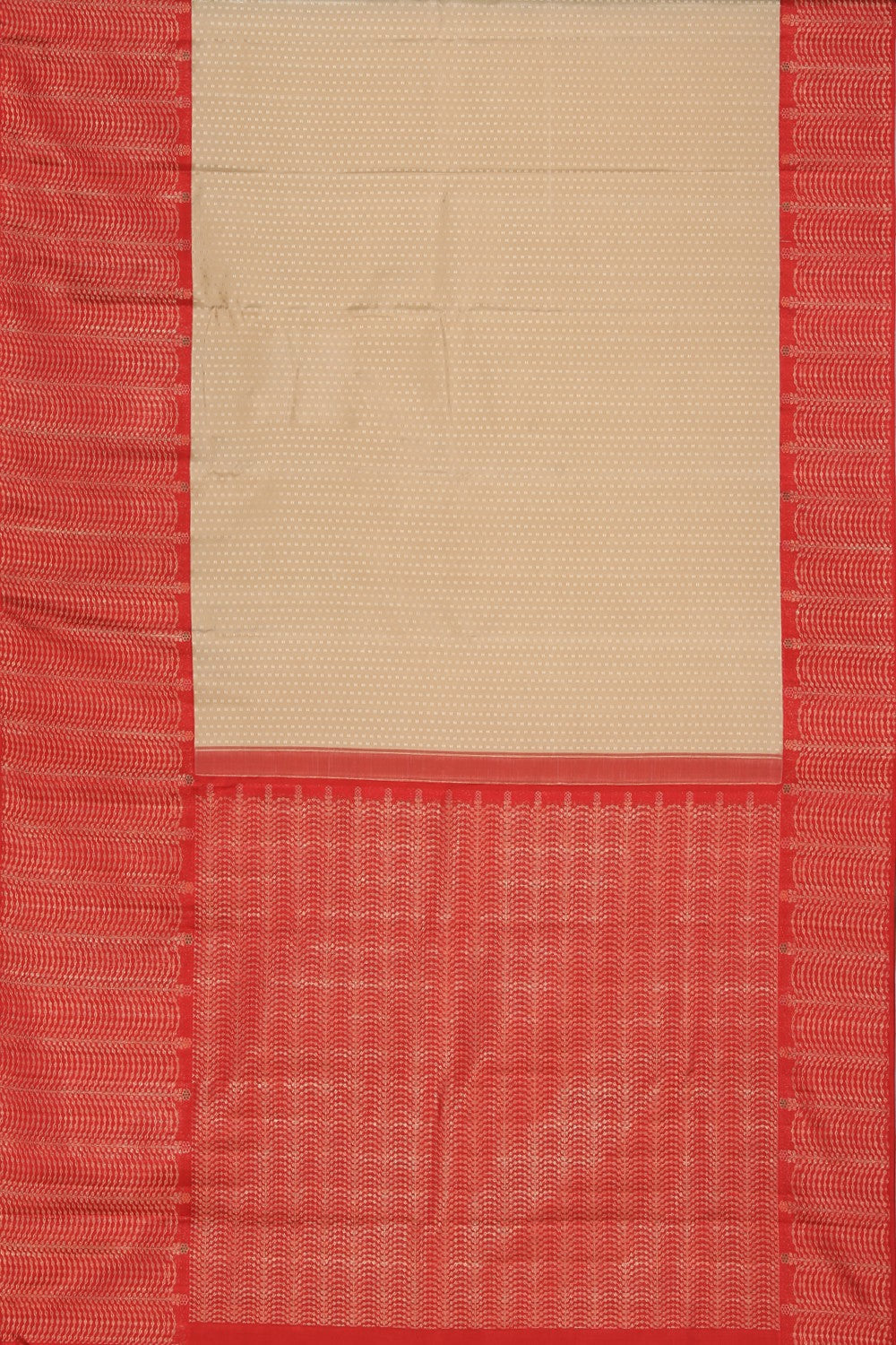 Image of Arani Silk Off-White Saree