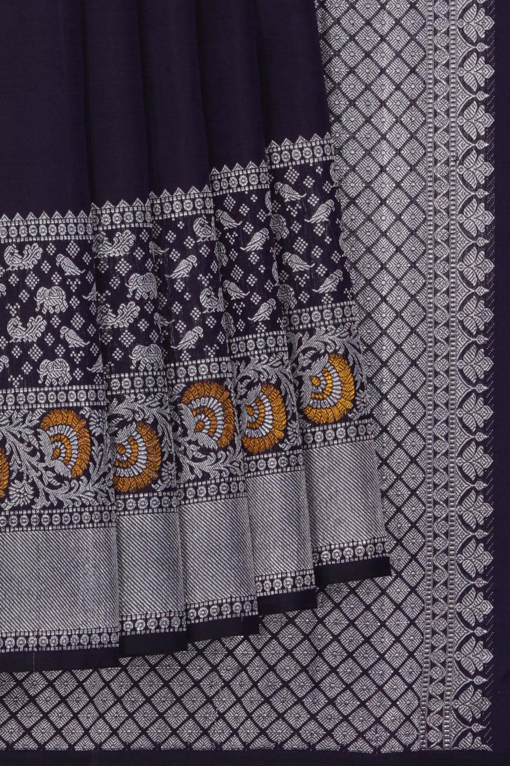 Image of Arani Silk Purple Saree