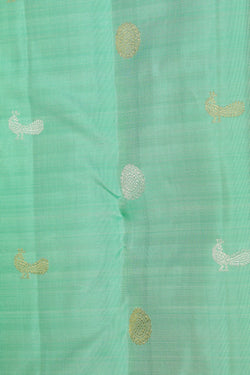 Image of Kanjivaram Silk Turquoise Green Saree