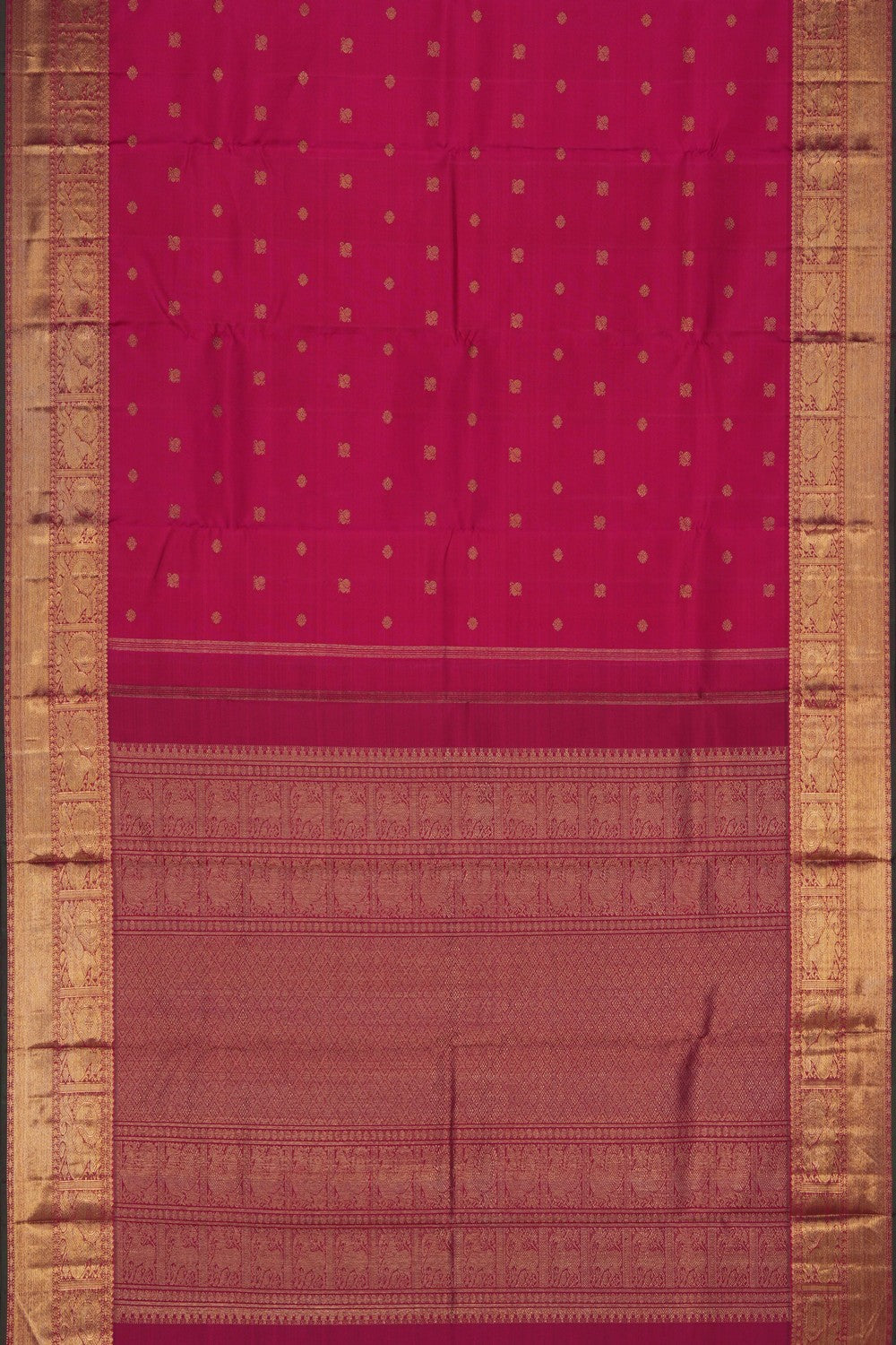 Image of Kanchipuram Silk Pink Saree