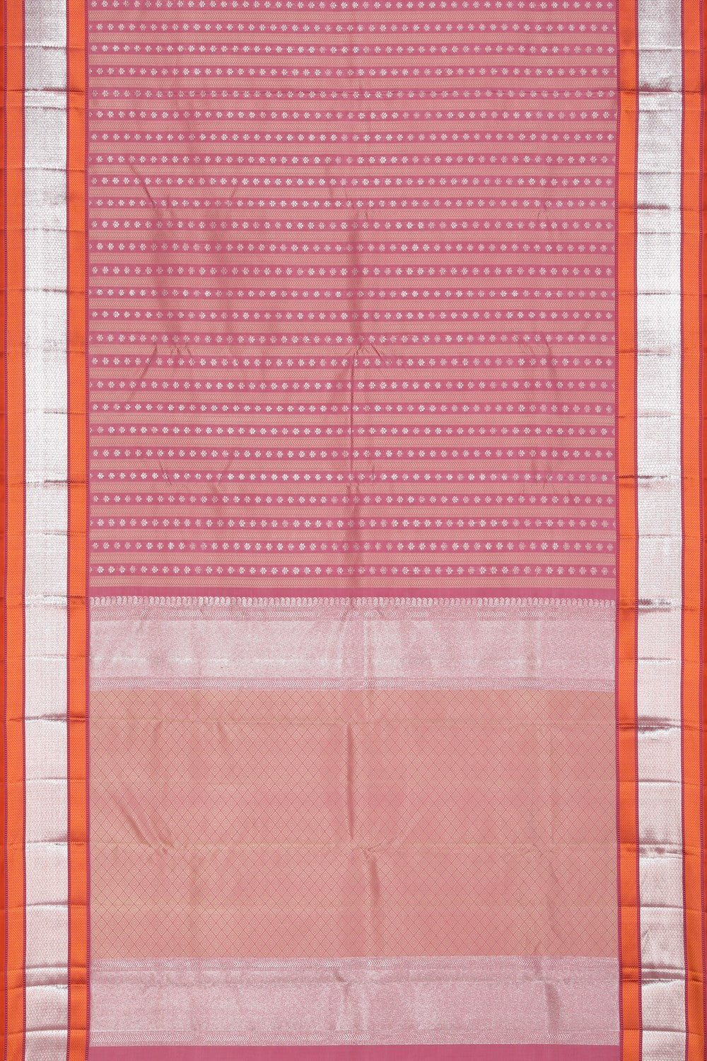 Collection of Kanchipuram Silk Pink Saree in a gallery layout