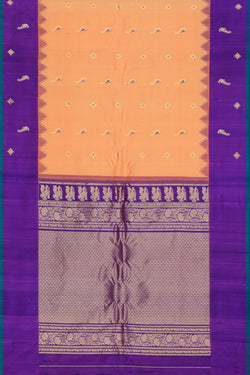 Image of Gadwal Silk Mustard Saree