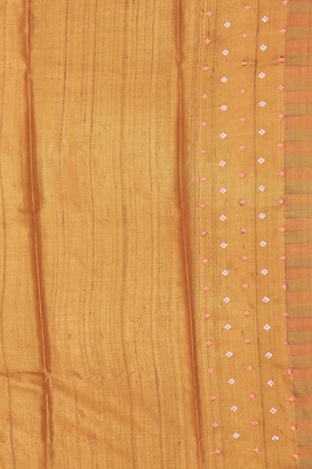 Tussar Silk Mustard Saree