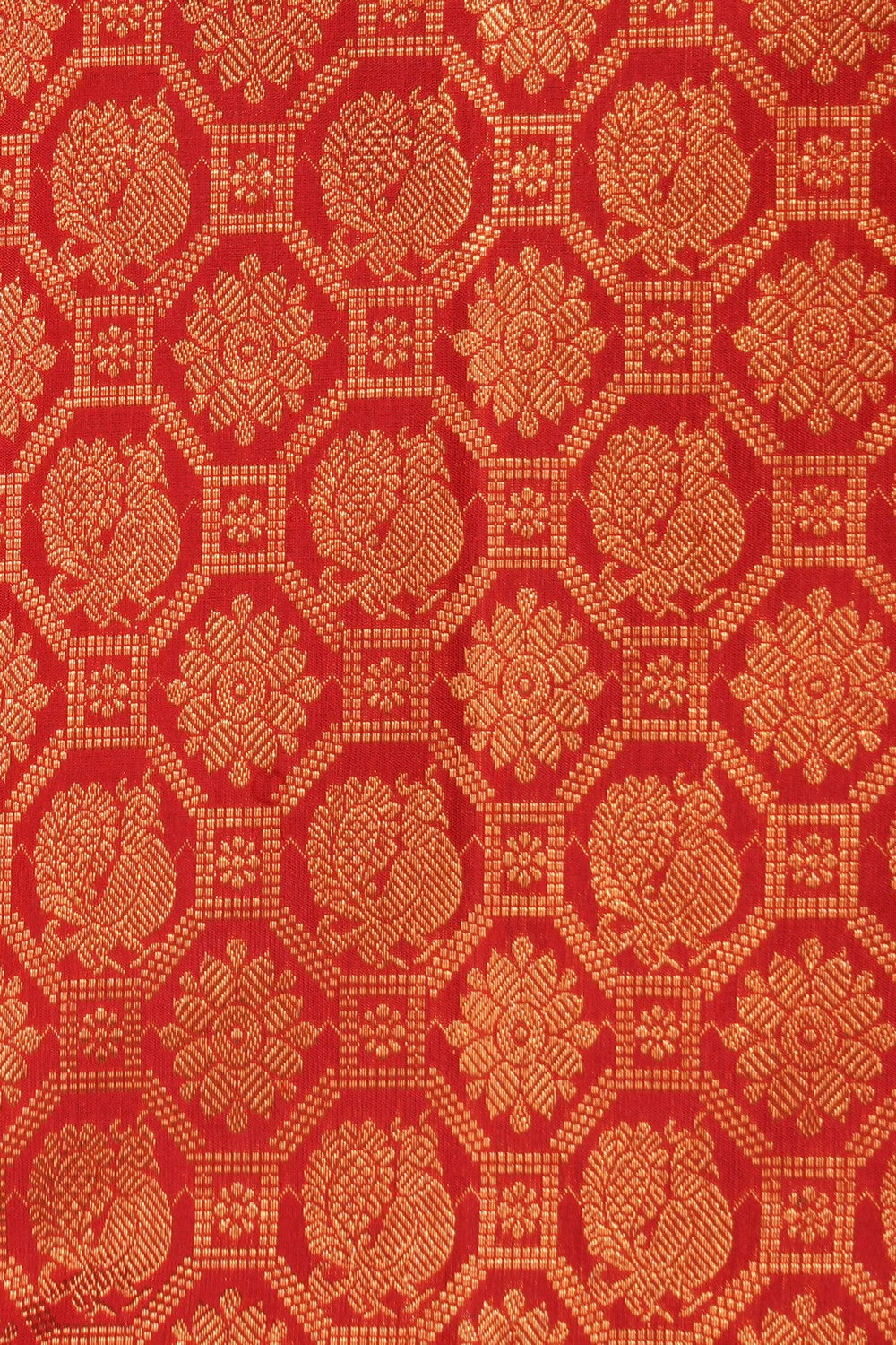 Kanchipattu Brocade Red Saree