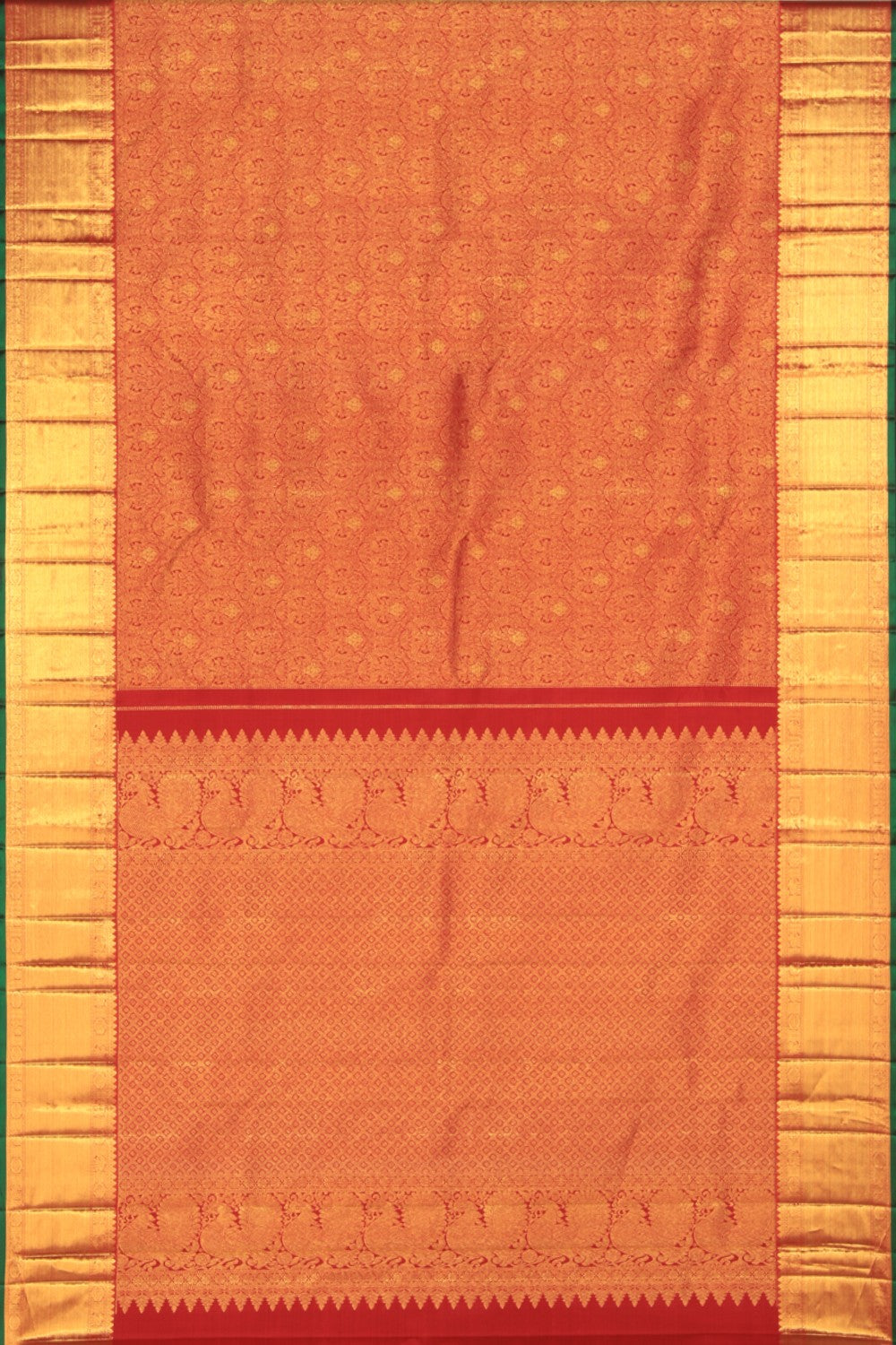 Collection of Kanchiputta Brocade Red Saree in a gallery layout