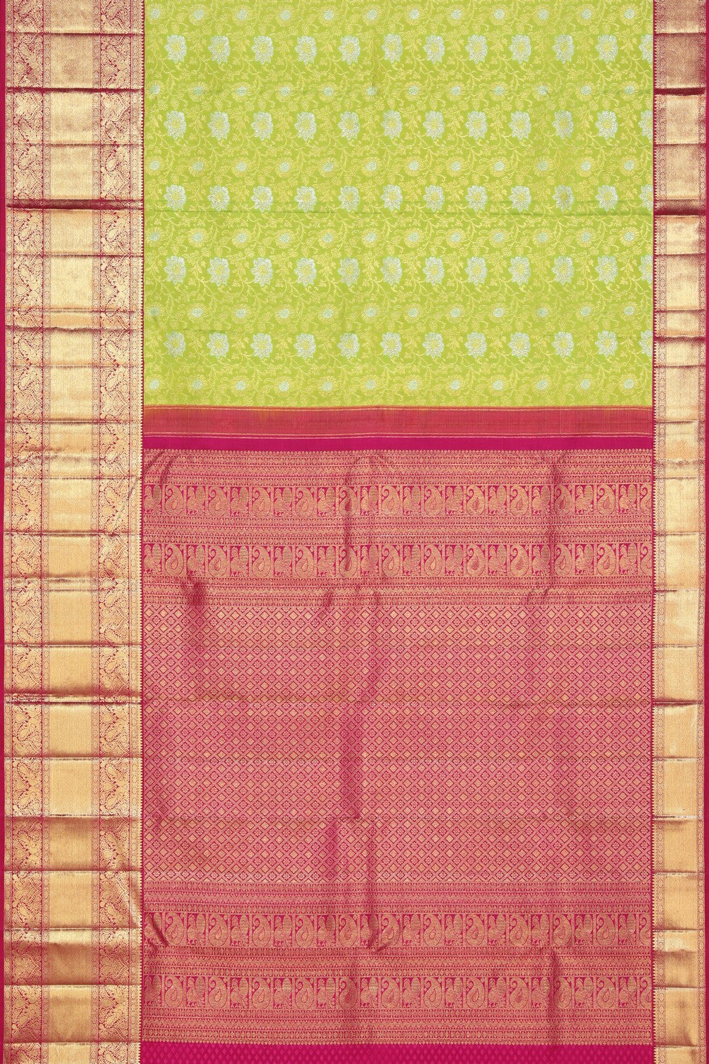 Image of Kanchipattu Brocade Green Saree