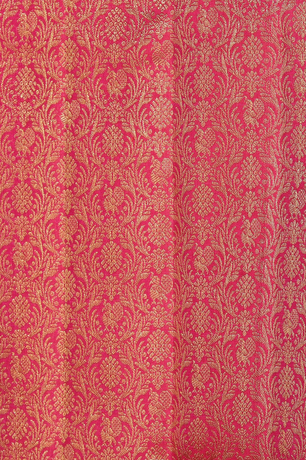 Collection of Arani Silk Brocade Pink Saree in a gallery layout