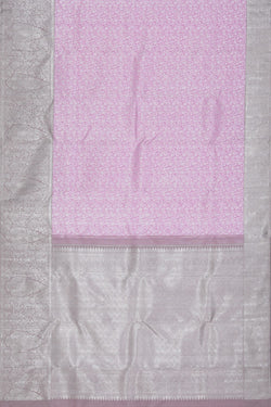 Collection of Arani Silk Silver Brocade Pink Saree in a gallery layout