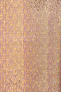 Collection of Kanchipuram Silk Brocade Mild-Yellow Saree in a gallery layout