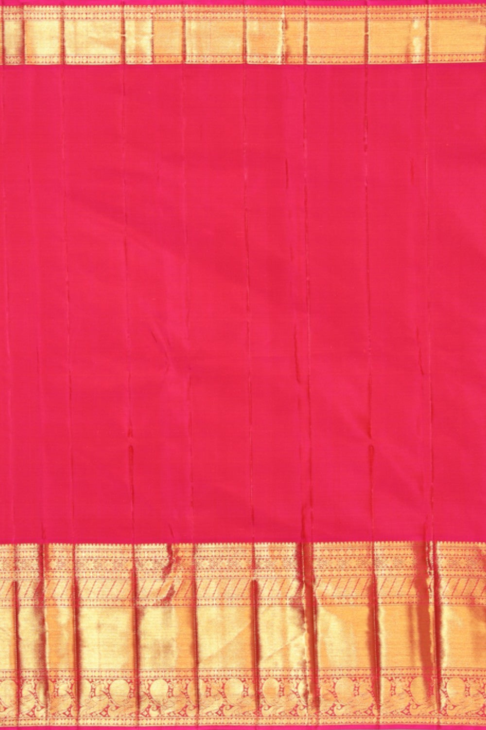 Collection of Kanchipuram Silk Brocade Mild-Yellow Saree in a gallery layout