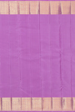 Image of Kanchipuram Silk Brocade Lavender-Pink Saree