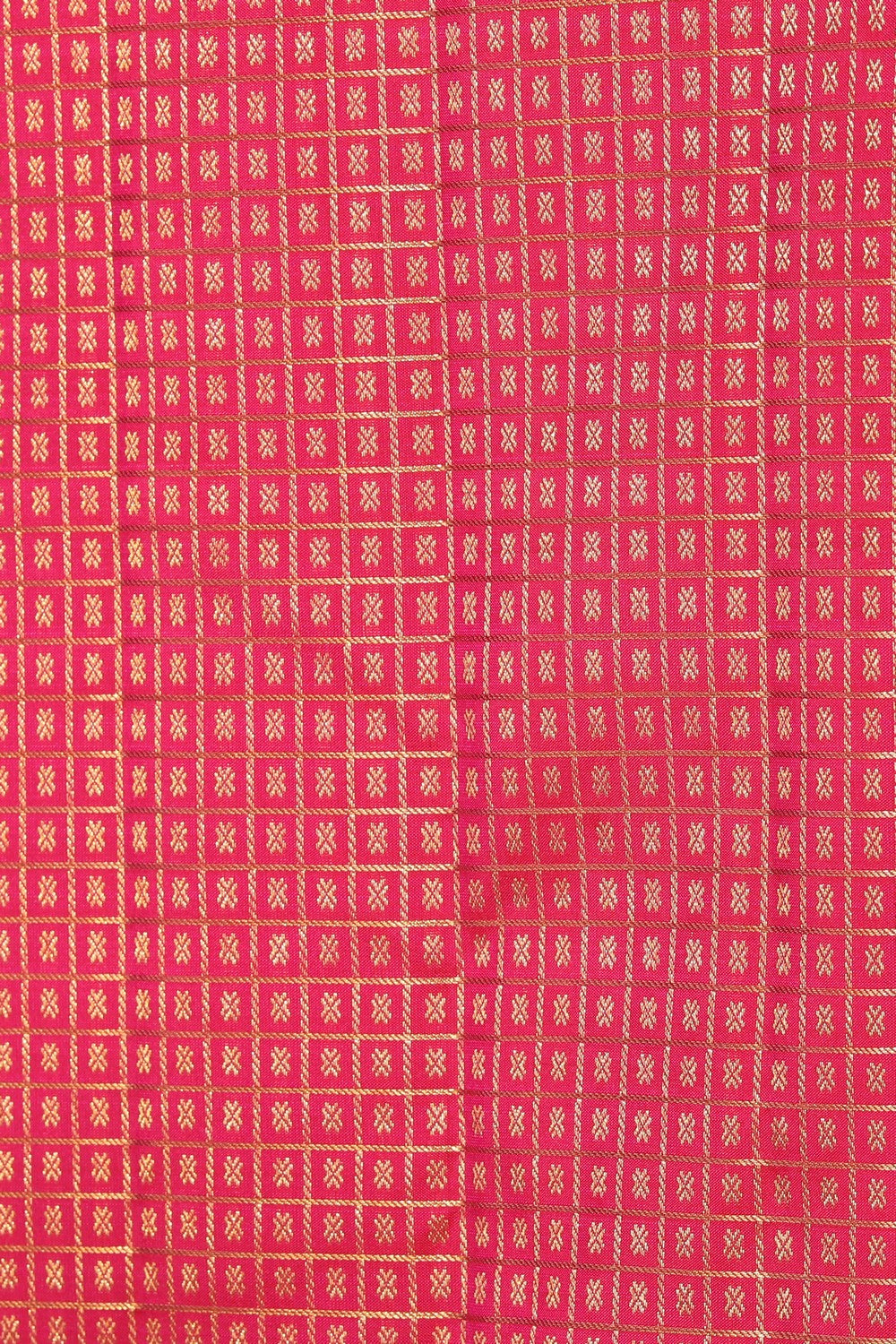 Image of Kanchipuram Silk Brocade Pink Saree