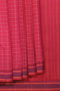 Collection of Arani Silk Pink Saree in a gallery layout