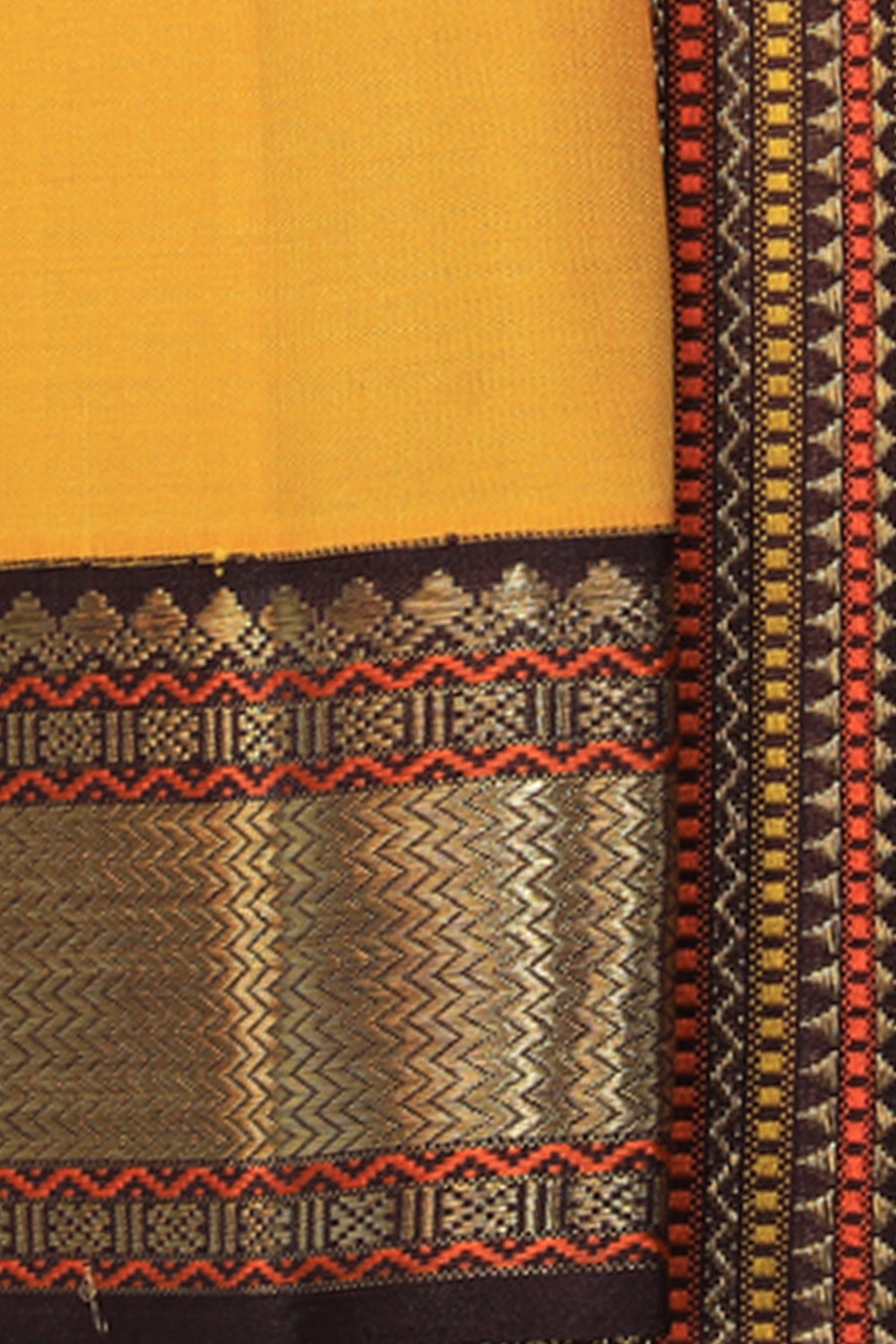 Image of Arani Silk Yellow Saree