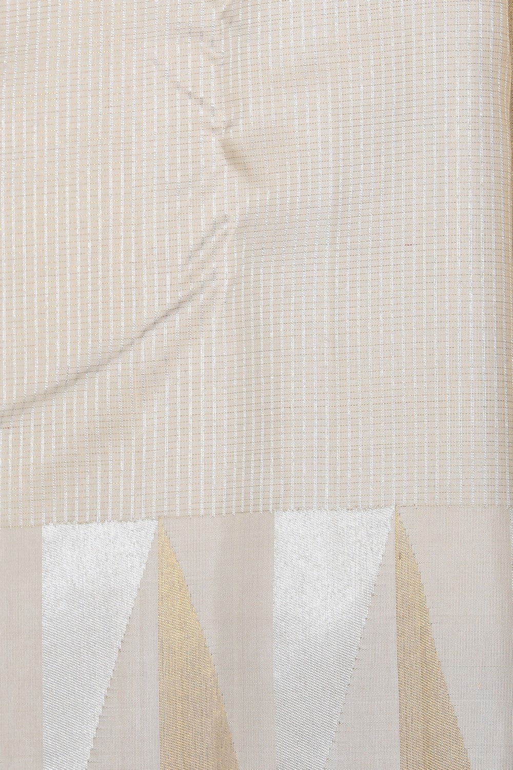 Image of Arani Silk Off-White Saree