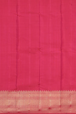 Collection of Kanchipuram Silk Pink Saree in a gallery layout