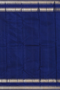 Image of Kanchipuram Silk Turquoise-Blue Saree