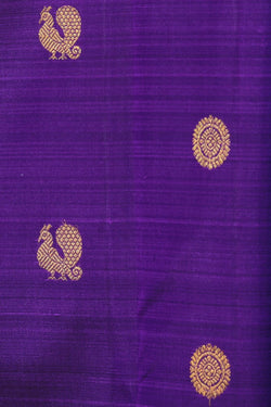 Image of Kanchipuram Silk Violet Saree