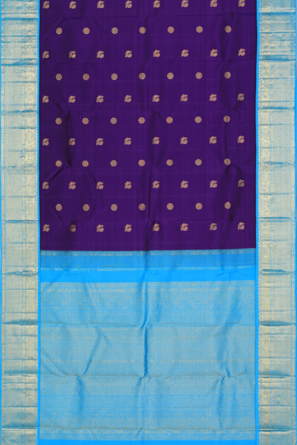 Kanchipuram Silk Violet Saree