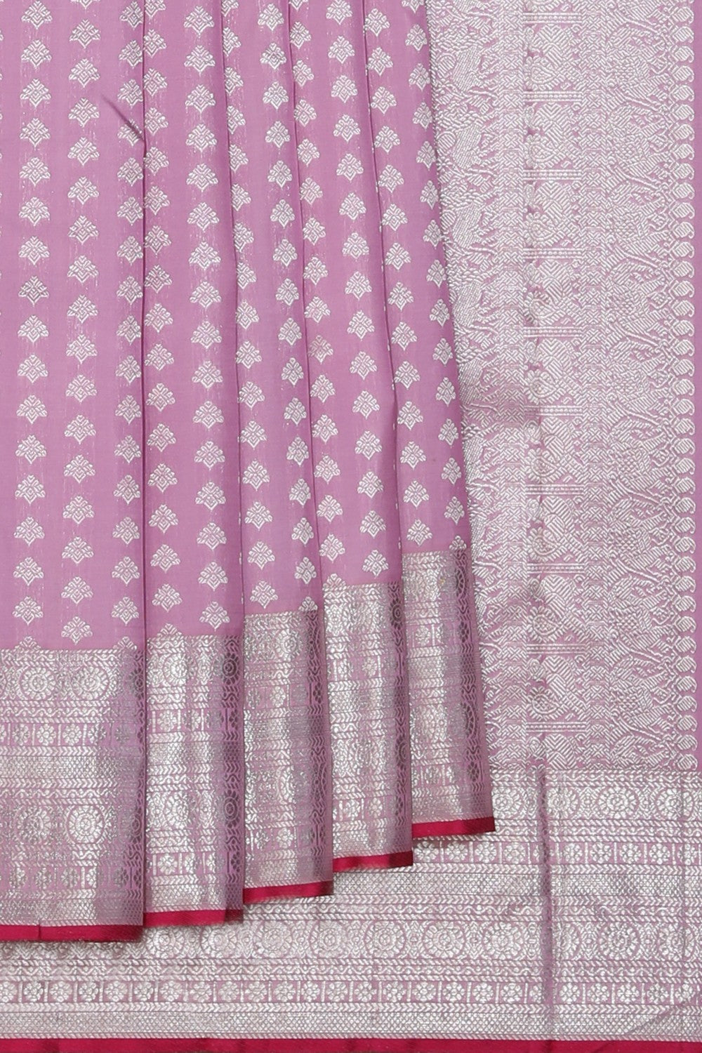 Kanjivaram Silk Brocade Pink Saree