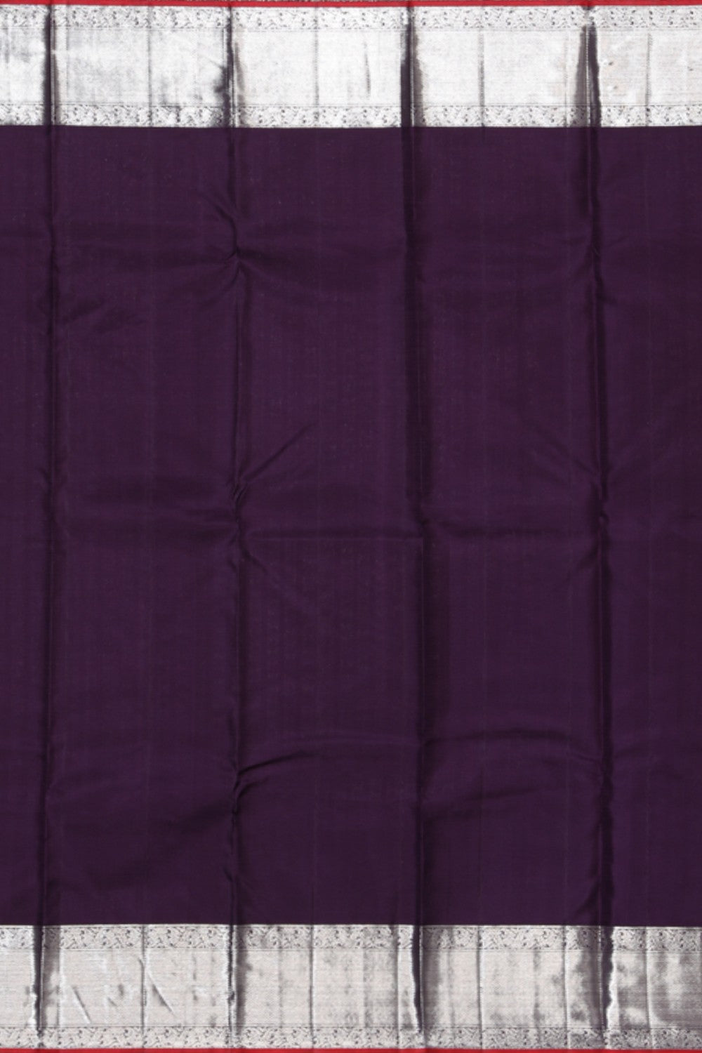 Collection of Kanjivaram Silk Brocade Violet Saree in a gallery layout