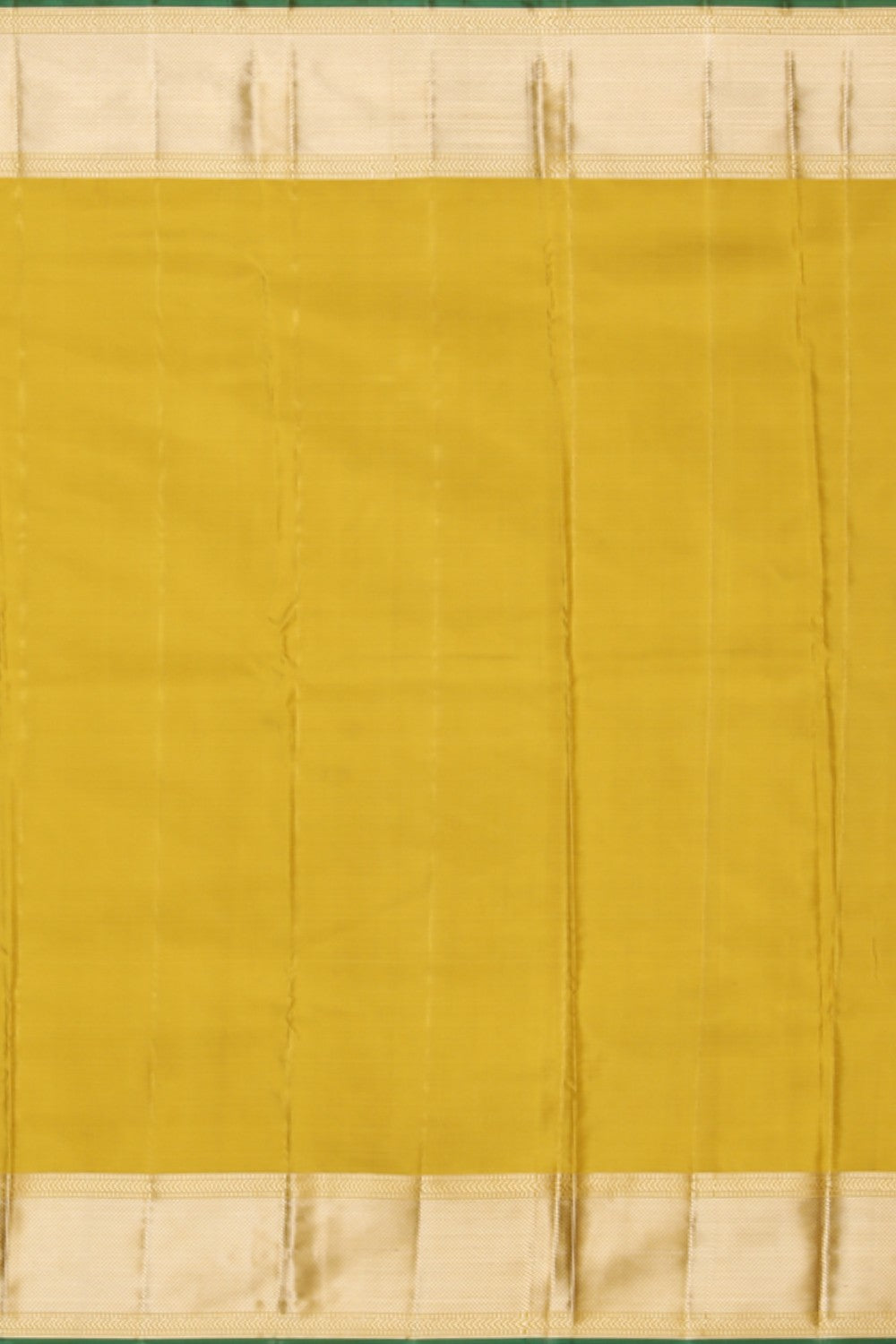 Collection of Kanjivaram Silk Brocade Fenugreek Yellow Saree in a gallery layout