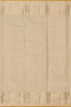 Collection of Kanjivaram Silk Brocade Cream Saree in a gallery layout