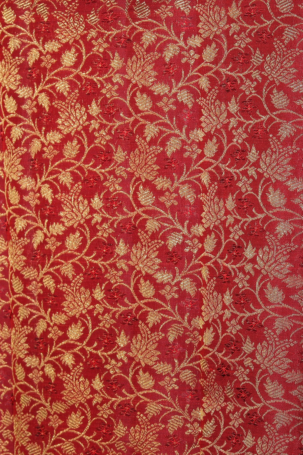 Image of Kanjivaram Silk Brocade Maroon Saree