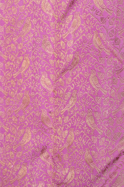 Collection of Kanjivaram Silk Brocade Pink Saree in a gallery layout