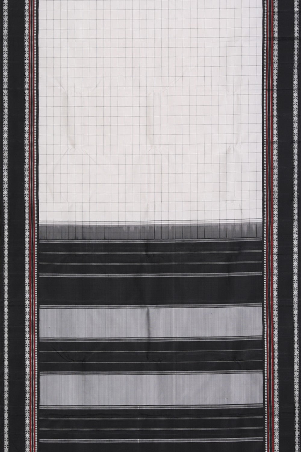 Collection of Arani Silk Off-White Saree in a gallery layout