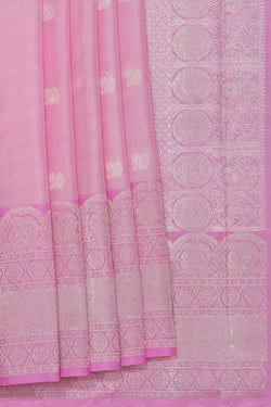 Collection of Arani Silk Pink Saree in a gallery layout