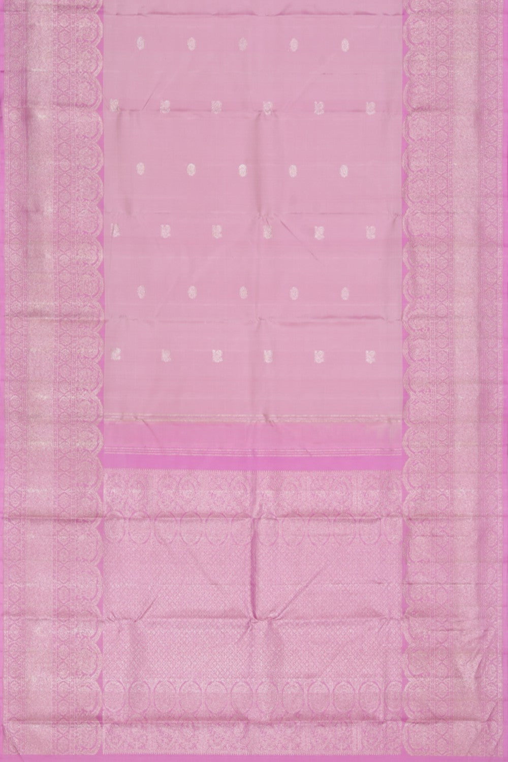 Collection of Arani Silk Pink Saree in a gallery layout