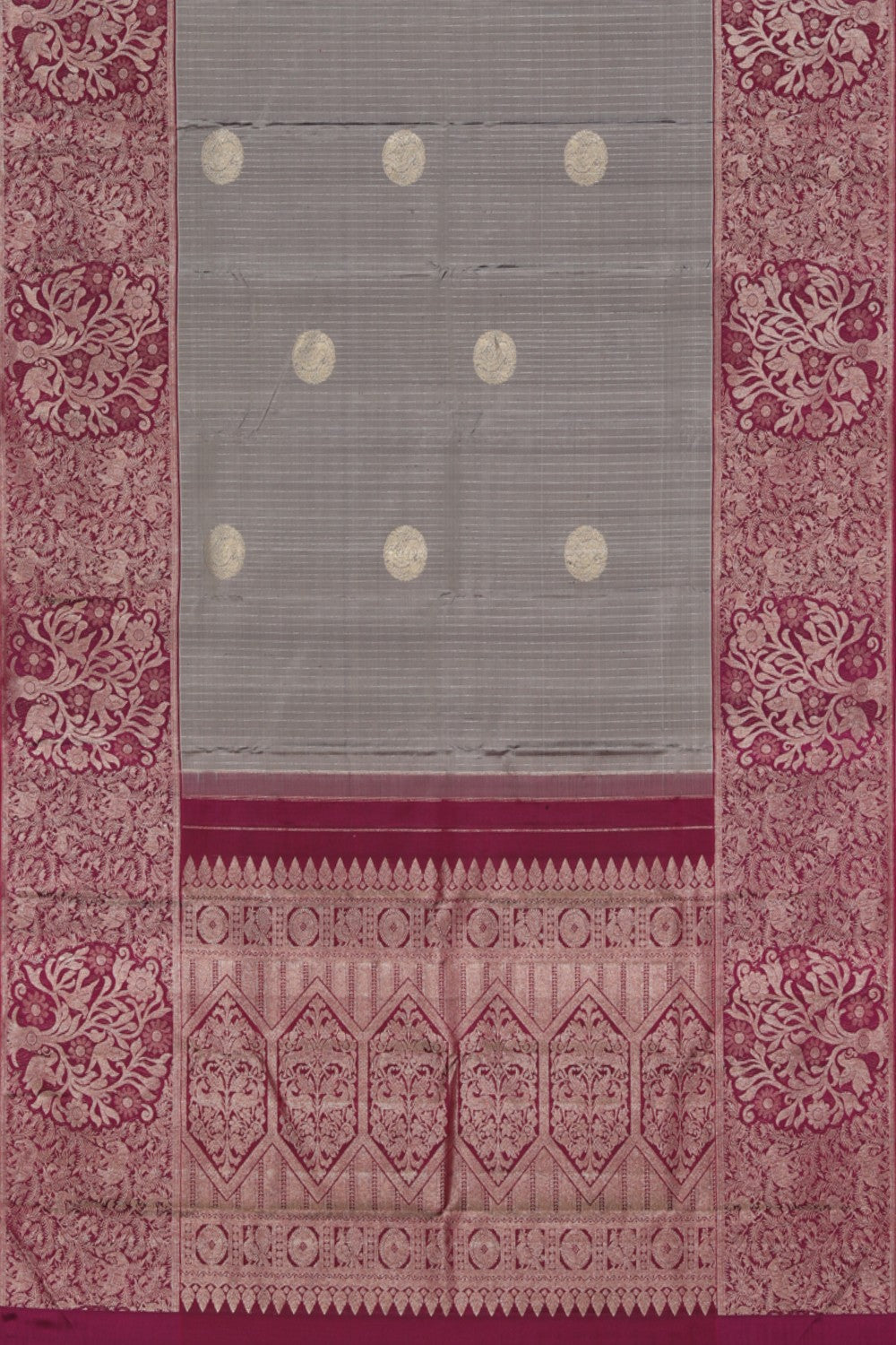 Arani Silk Grey Saree