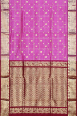 Image of Venkatagiri Silk Pink Saree