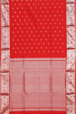 Image of Venkatagiri Silk Red Saree