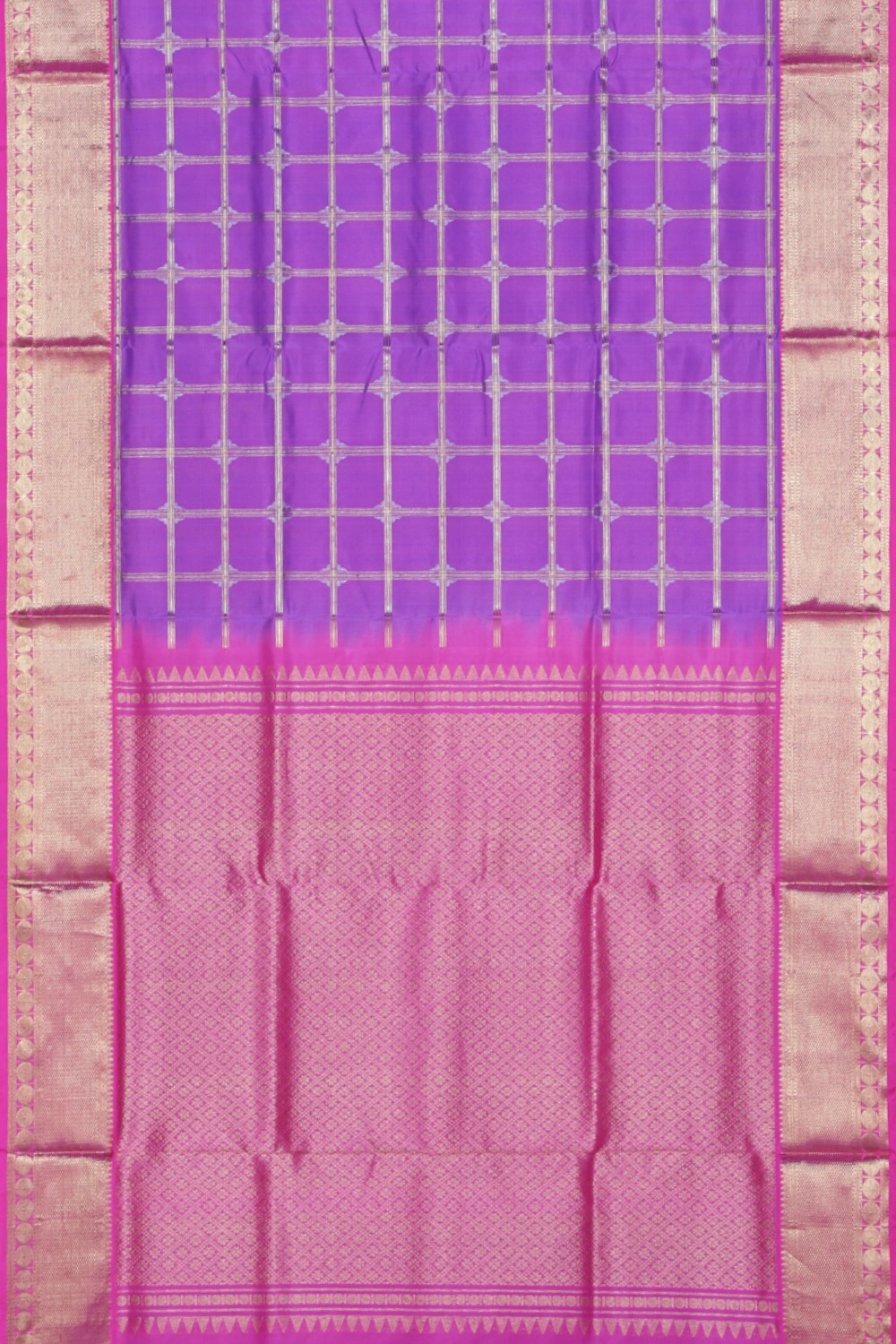 Venkatagiri Silk Purple Saree