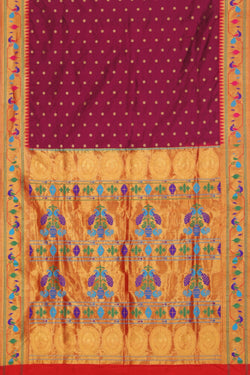 Image of Paithani Silk Orchid Violet Saree