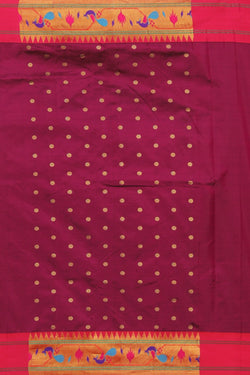 Image of Paithani Silk Orchid Violet Saree