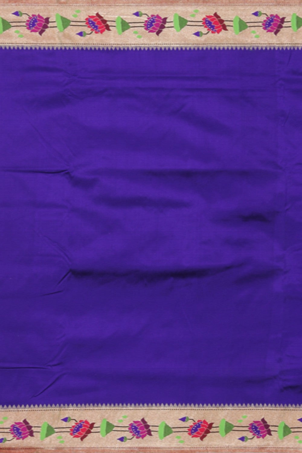 Collection of Paithani Silk Orchid-Purple Saree in a gallery layout